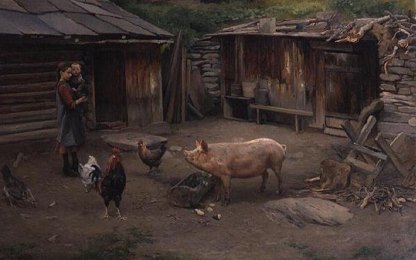The Farmyard 作： カール・K・ウーヘルマン