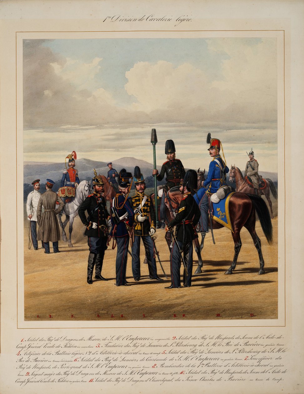 最初の軽騎兵師団、1867年 作： カール・カルロヴィッチ・ピラツキー