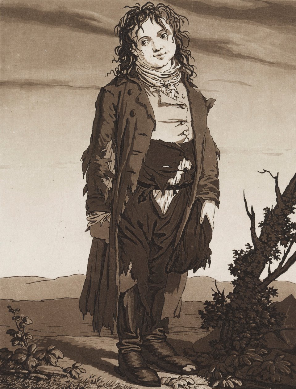 The Young Beggars（若い乞食たち）1800年頃 作： Karl Ludwig Bernhard Buchhorn