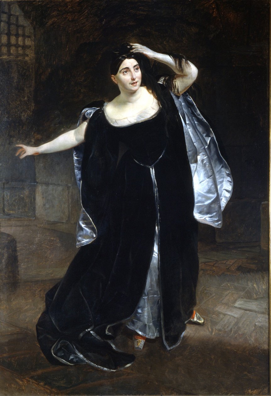 Giuditta Pasta (1797-1865) と "Anne Boleyn" (Anne de Boleyn (Anna or Ann Bolin and Anne Bullen) 作： カール・パヴロヴィッチ・ブリューロフ