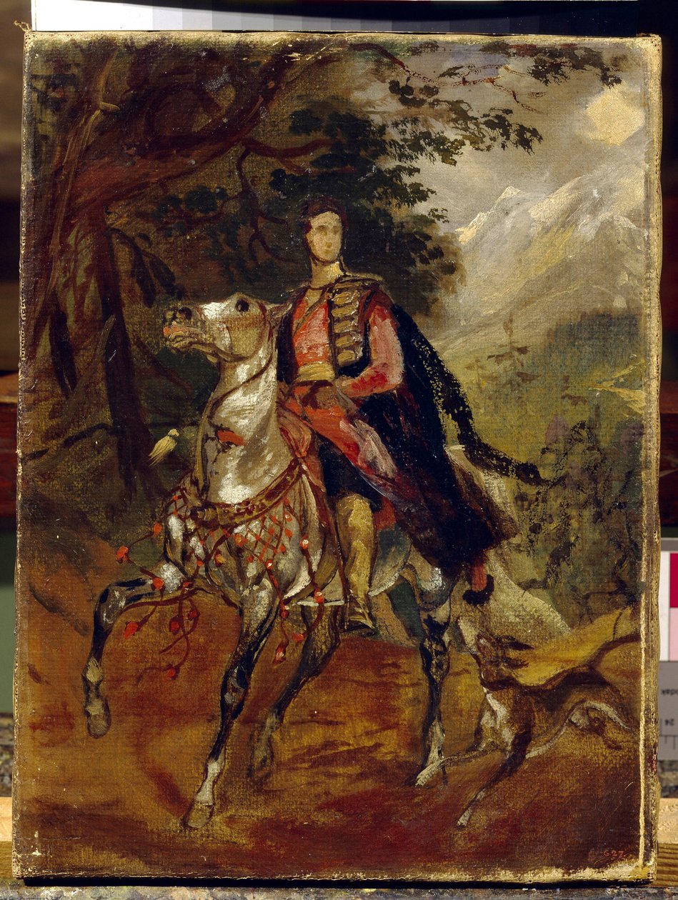 アナトール・ニコライエヴィチ・デミドフ伯爵（デミドフ）、サン・ドナートの第一王子（1812-1870）の肖像画。 Karl Pavlovich Briullov (Bryullov) (1799-1852) による絵画、キャンバスに油彩、1831 年頃。 ロシア美術 作： カール・パヴロヴィッチ・ブリューロフ
