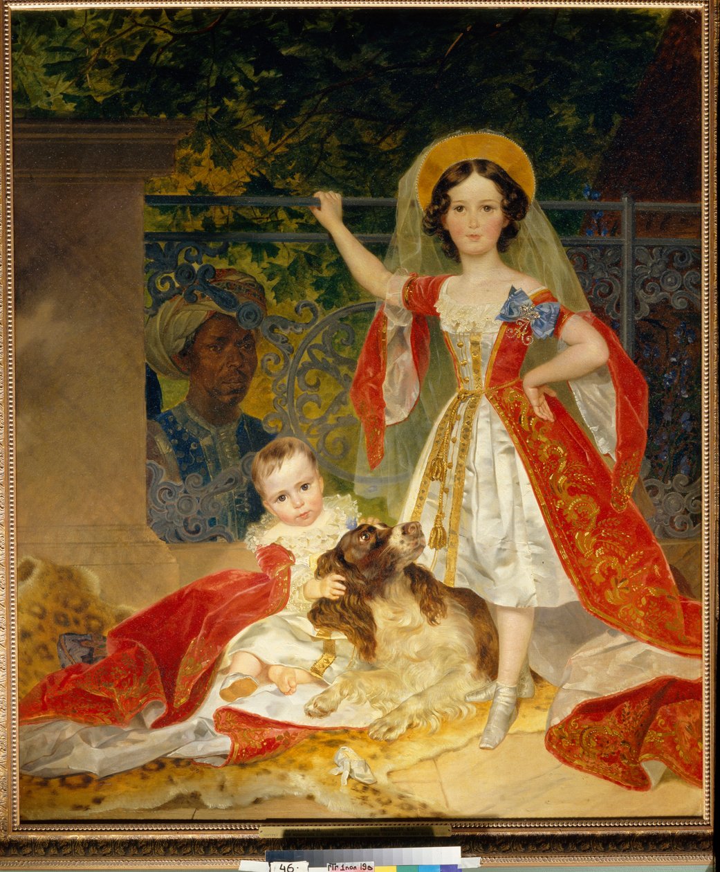 Portraits des enfants du Prince Volkonski (ヴォルコンスキー王子の子供たちの肖像) - Karl Pavlovich Bryullov (Bryullov) (1799-1852) によるキャンバスに油彩 作： カール・パヴロヴィッチ・ブリューロフ