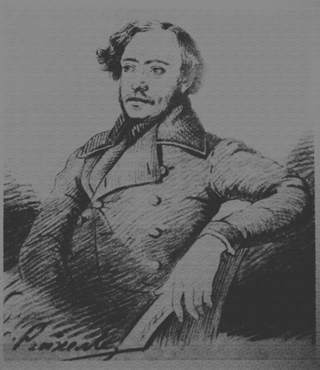 Nikolai Platonovich Ogarev 1813-1877、p。 1840年 作： カール・レイチェル
