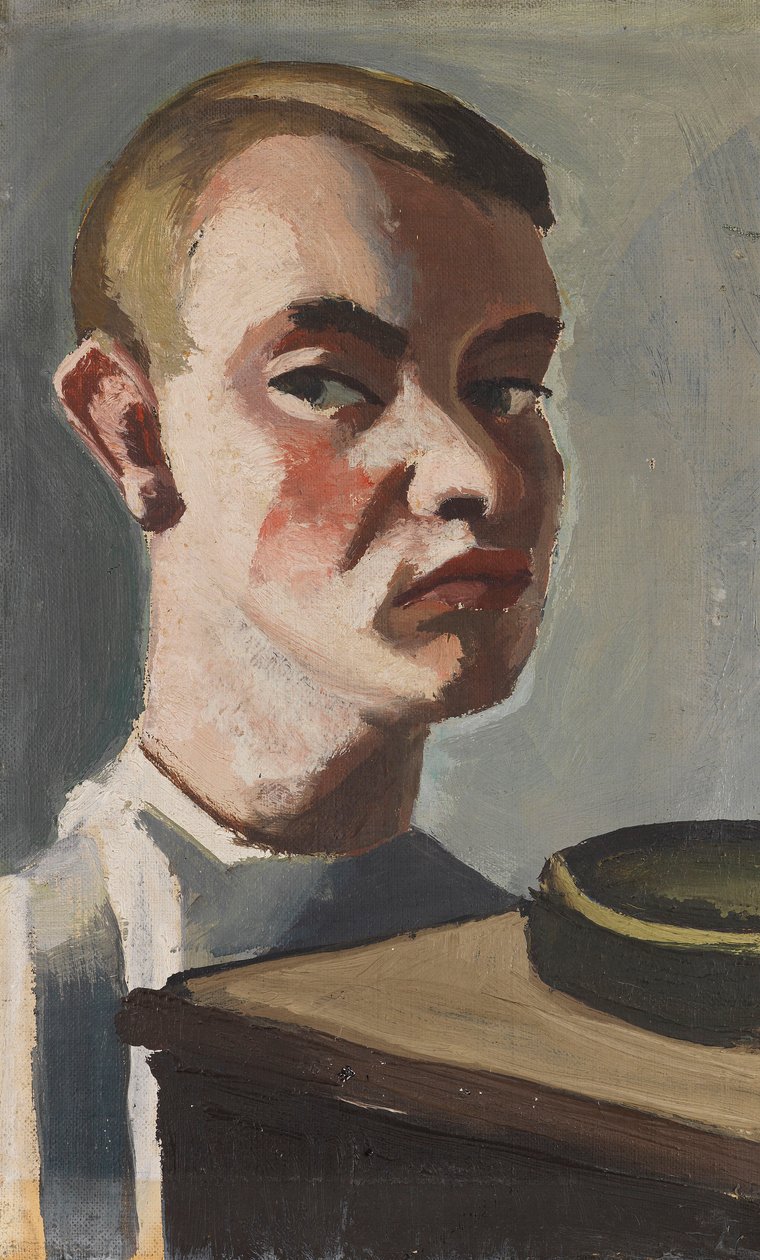 自画像、c。 1920年 作： カール・トラット