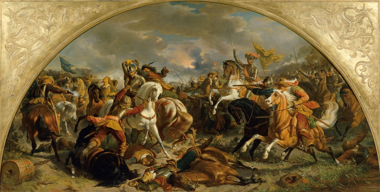 1634年のネルトリンゲンでのスウェーデン軍に対するオーストリア軍の勝利 作： カール・フォン・ブラース