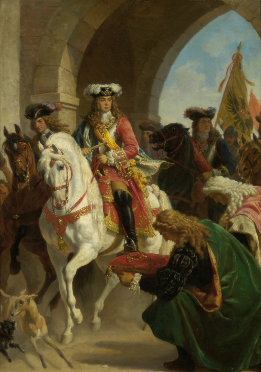 チャールズ3世の入城。 1710年マドリッドにて 作： カール・フォン・ブラース
