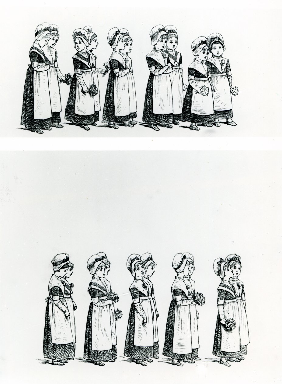 Charity children, c.1880 (in engraving) 作： ケイト・グリーナウェイ