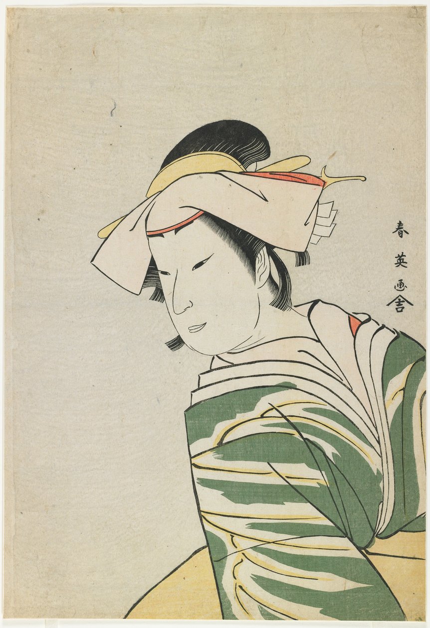 中村のしおII tonase、1795（color woodblock point） 作： 勝川春栄