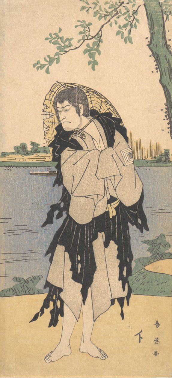 二代目市川駒蔵 柳小蔵役 1794年2月 作： 勝川春栄