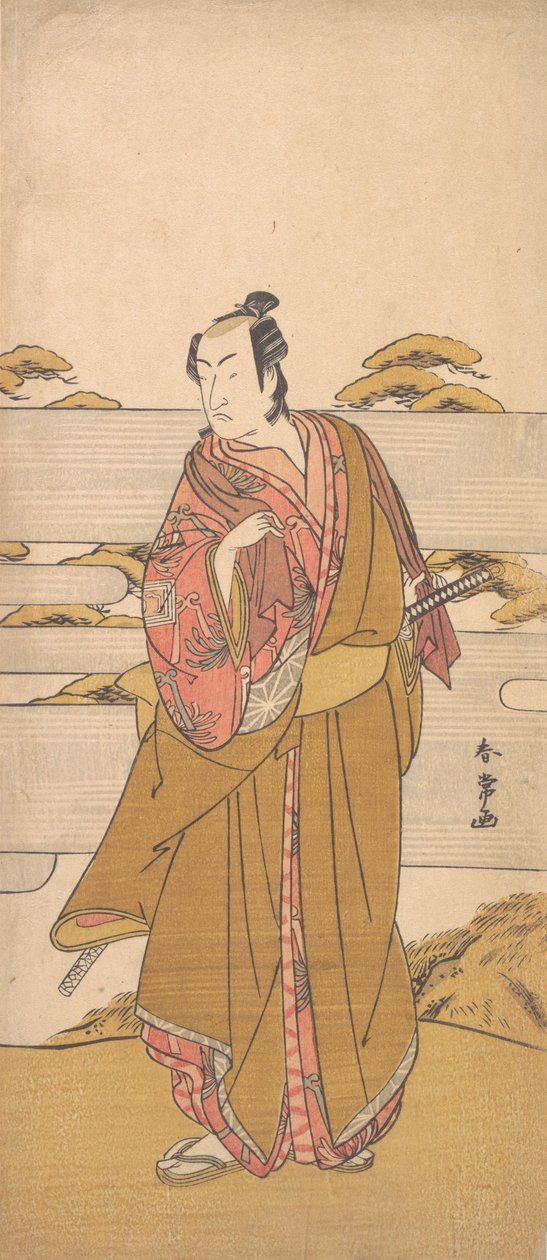 二代目市川物助、1790年頃。 作： 勝川春常