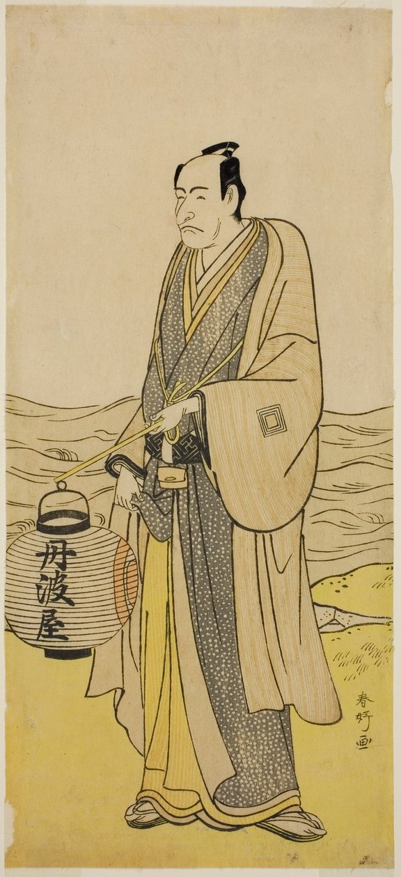 五代目市川團十郎『曽我温雨竹存地』丹波屋助太郎役 寛政二年（1790）二月市村座上演 作： 勝川春香®