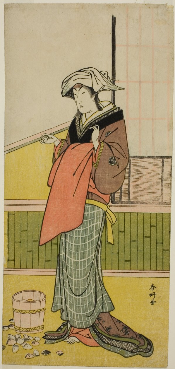 1778年（安永7年）7月、市村座で上演された『本多弥生夫婦純礼』（？ 作： 勝川春香®