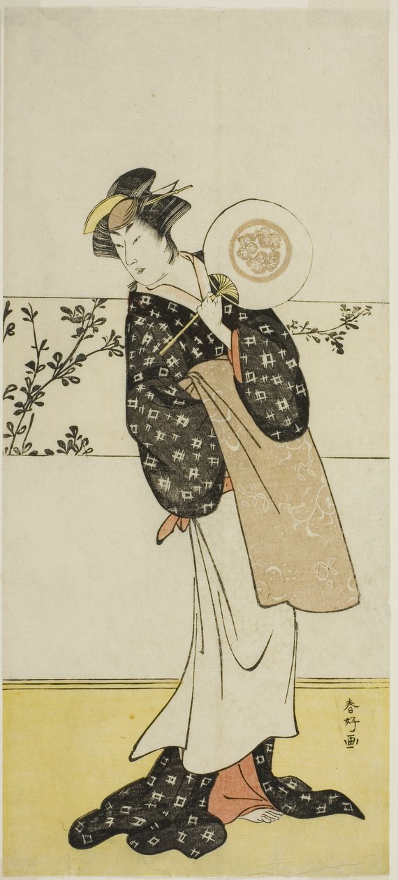 天明5年（1785）7月27日から桐芝居小屋で上演された『千代のはじめ音戸の瀬戸』（？ 作： 勝川春香®