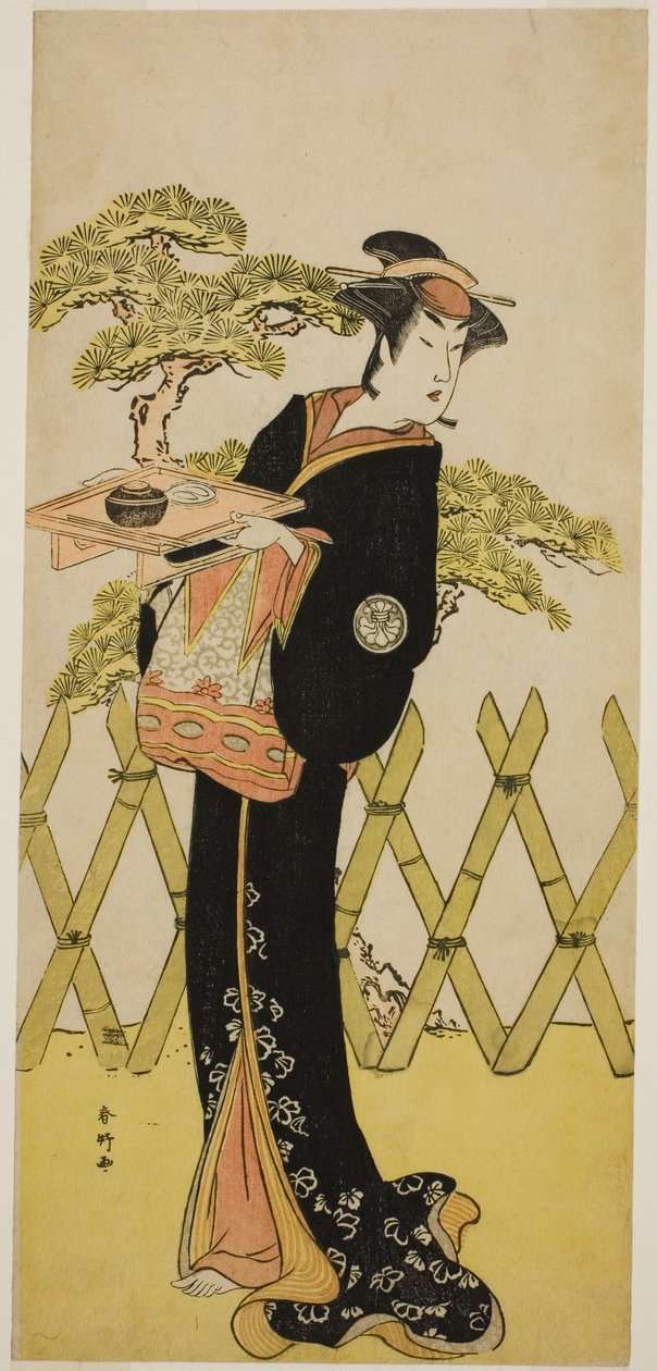天明8年(1788)11月に市村座で上演された『源氏物語西湖黄金立花』の真砂夫人（真砂御前）役（？ 作： 勝川春香®