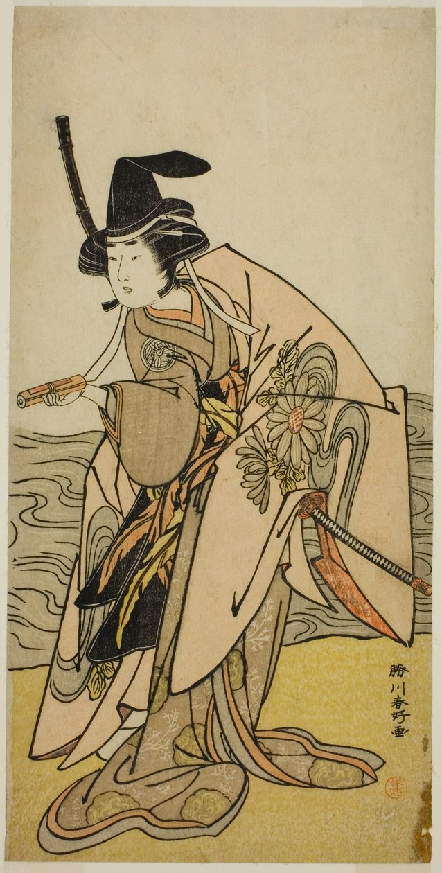 二代目山下錦作『菊水御前』（安永8年（1779年）11月、中村座にて上演 作： 勝川春香®