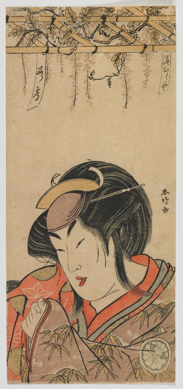 Hamamuraya Roko (Segawa Kikunojo III) Edo period, late 1780s (colour woodblock print) 作： 勝川俊子