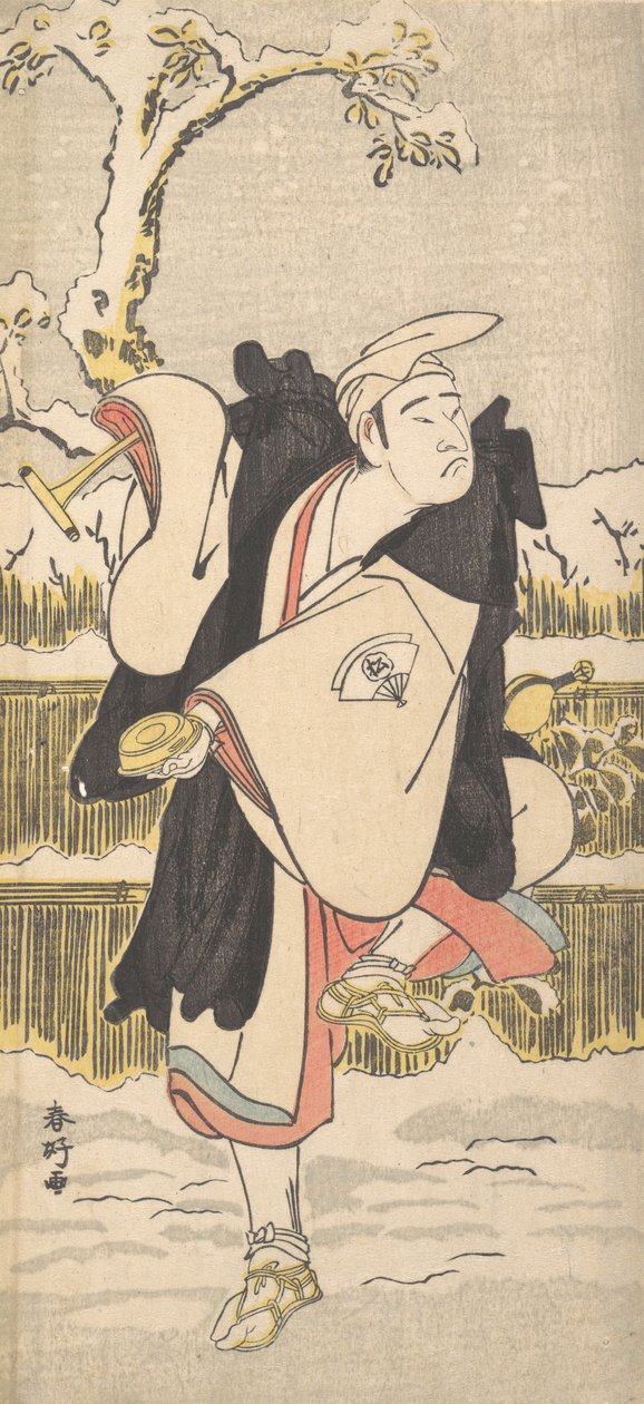 観念仏の尾上松助 1790年頃 作： 勝川俊子