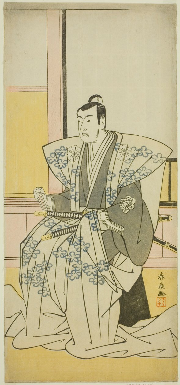 てぇ あｃとｒ 松本 小城 位Ｖ あｓ 畠山 重忠 員 テェ Ｐァｙ 江戸 の フジ 若柳 祖が、 ペｒフォｒめｄ あｔ テェ 中村 テェ宛ｒ 員 テェ フィｒｓｔ 門ｔｈ、 １７８９ 作： 勝川春泉