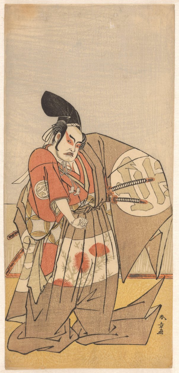 悪の勅使としての俳優 作： 勝川春章