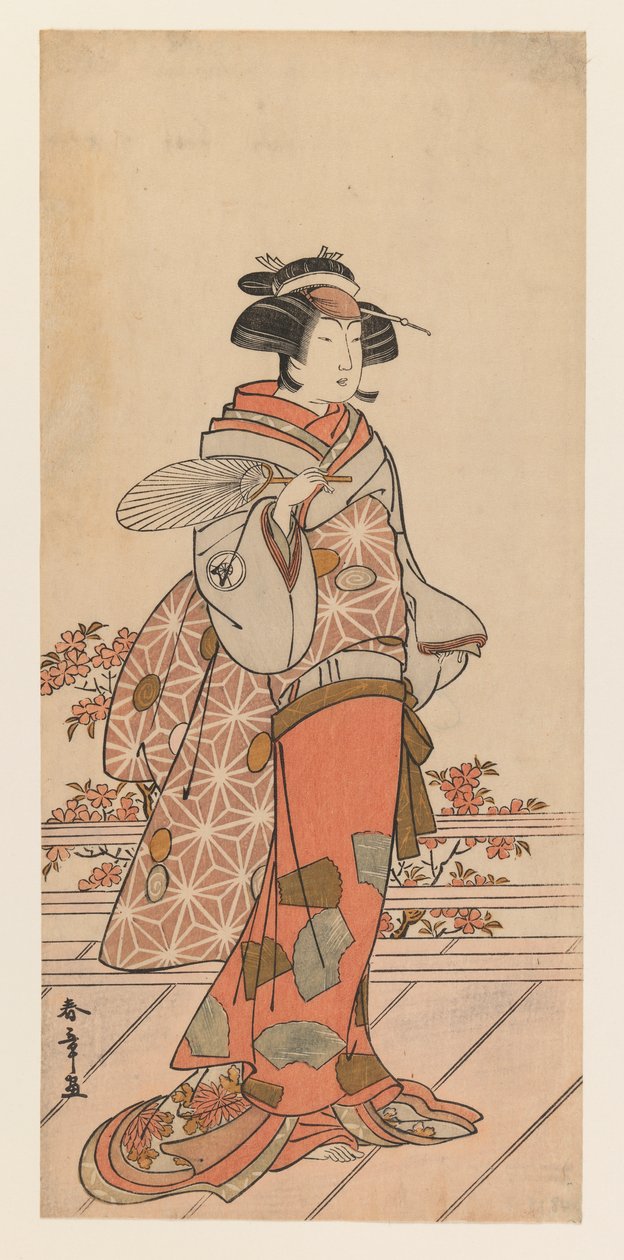 岩井半四郎IV、1785年頃（カラー木版画） 作： 勝川春章