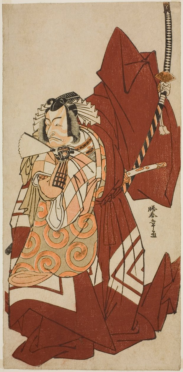 俳優 市川團十郎 五代目 般若五郎 姿の花 雪の黒主 十一月中村座 1776年 作： 勝川春章