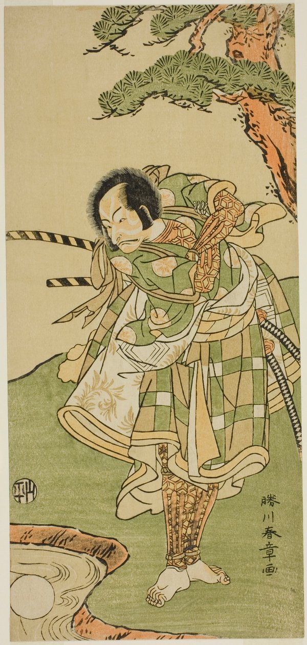 正体不明の俳優 市川團十郎 五代目 作： 勝川春章