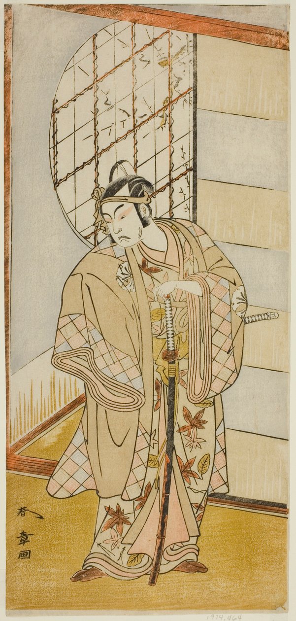 四代目松本幸四郎 松尾丸役 菅原伝授手習鏡 九月中村座 1773年 作： 勝川春章
