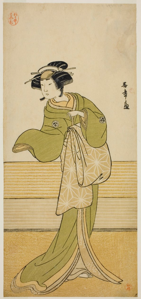 正体不明の役者 山下萬菊 初代 作： 勝川春章
