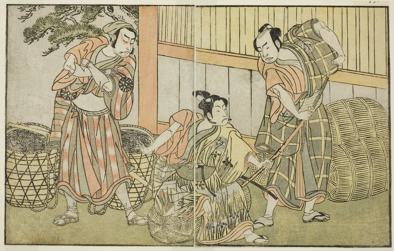 中村座十一月上演『国之花小野逸物記』 1772年頃（錦絵） 作： 勝川春章