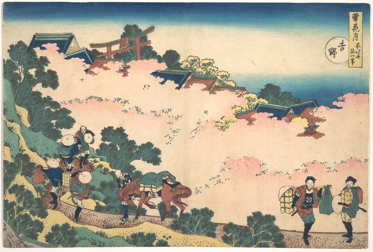 『雪・月・花（セツゲッカ）』シリーズより、「吉野の桜（吉野）」 作： 北斎勝鹿