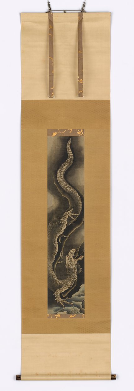 18 世紀後半から 19 世紀初頭にかけての下降竜。 作： 北斎勝鹿