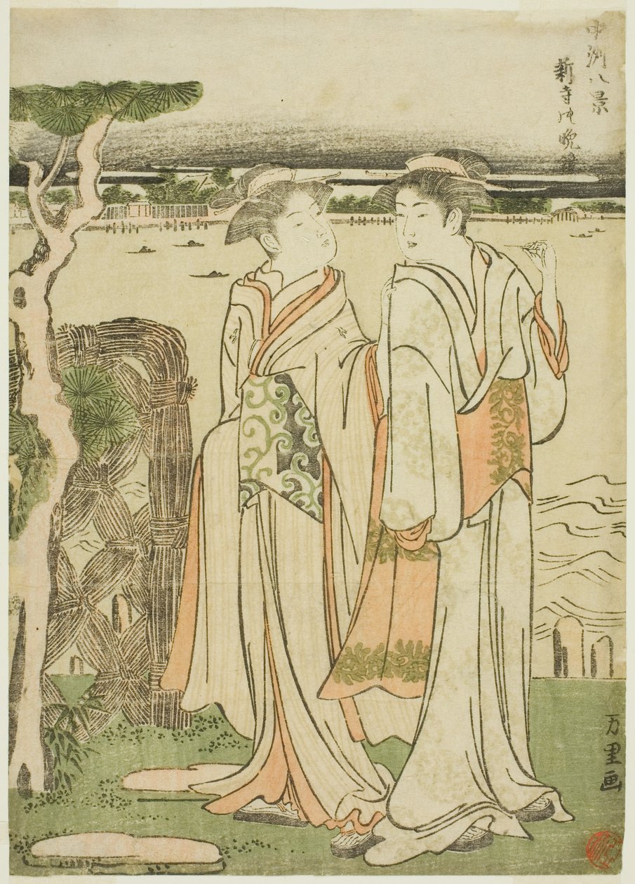 三井寺の晩鐘 作： 北斎勝鹿