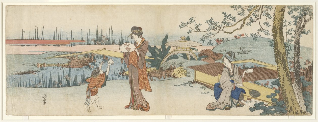 金魚のベンダー、1801-1805 作： 北斎勝鹿