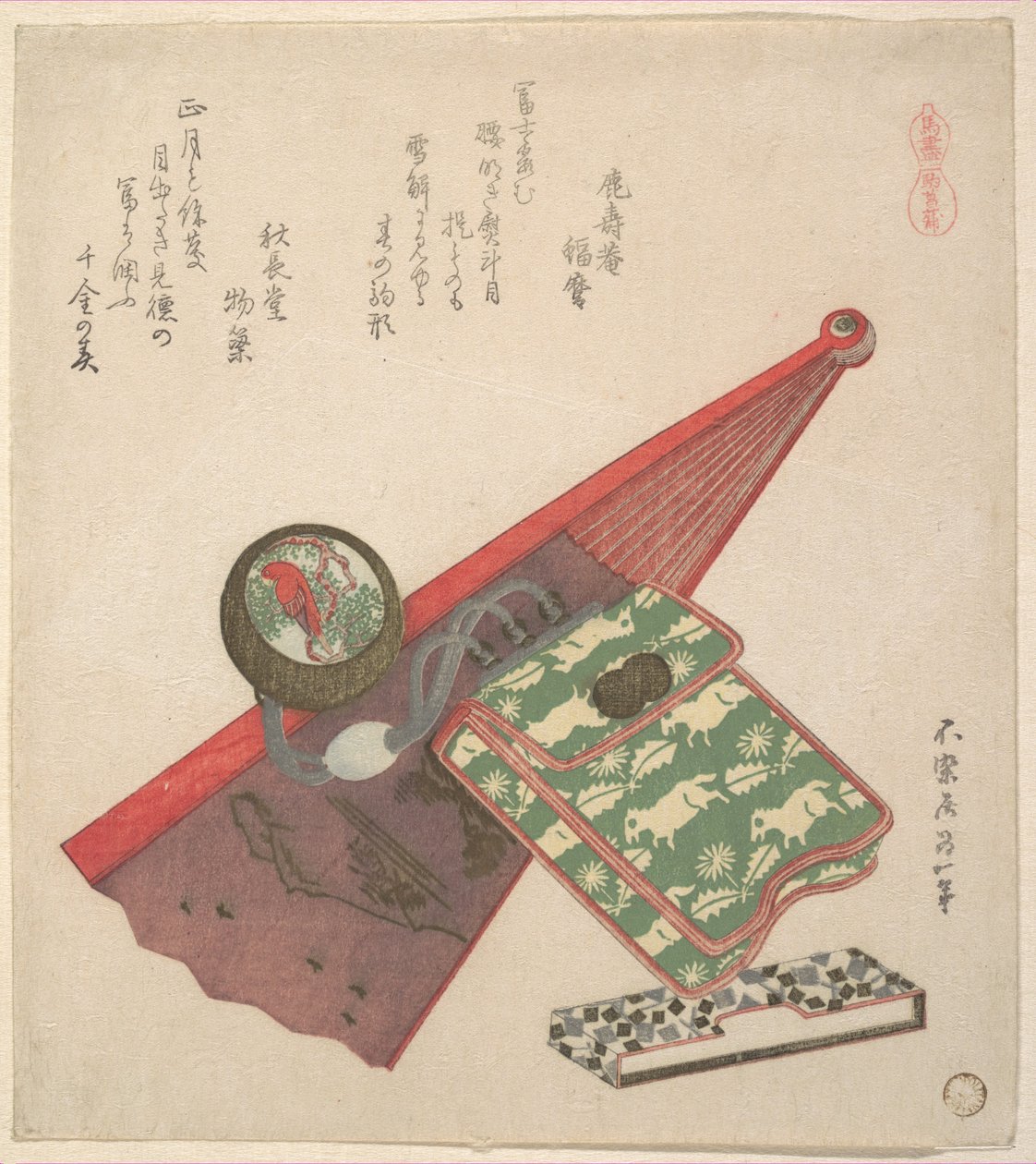 『馬の図（駒芍薬）』――『馬』シリーズより 作： 北斎勝鹿