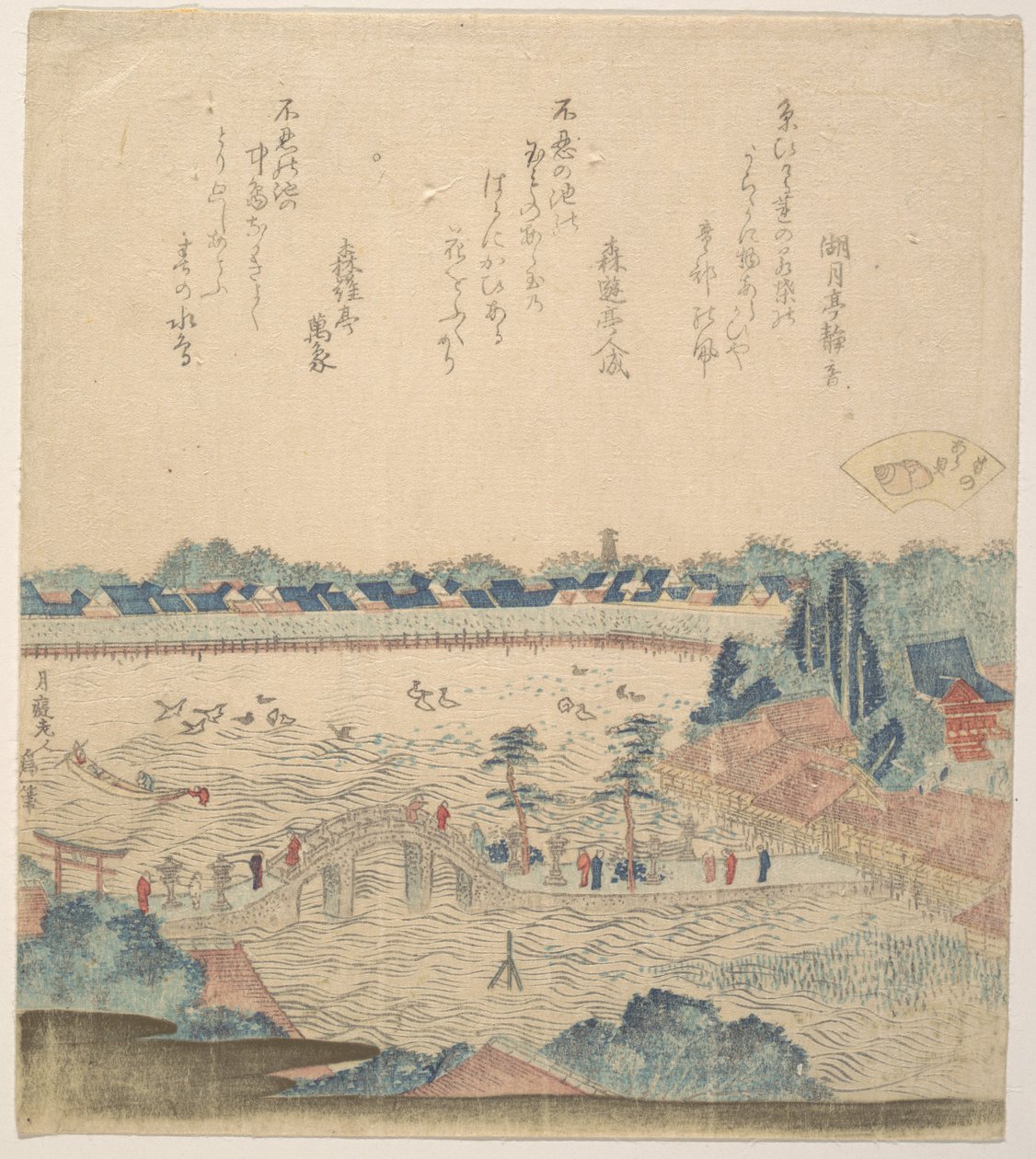 風景 作： 北斎勝鹿