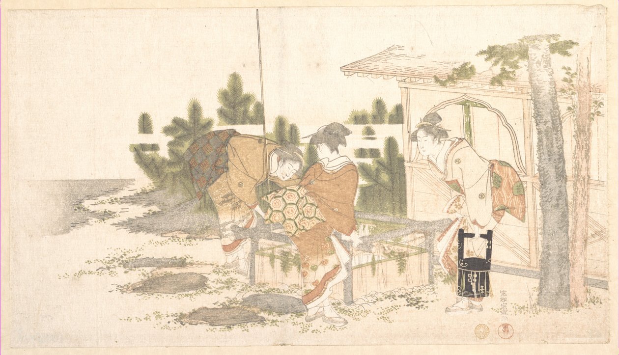 印刷 作： 北斎勝鹿