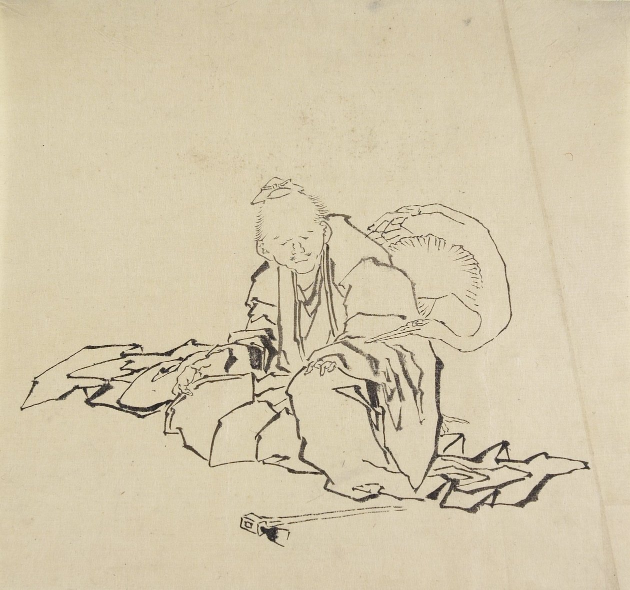 飛騨の職人 作： 北斎勝鹿