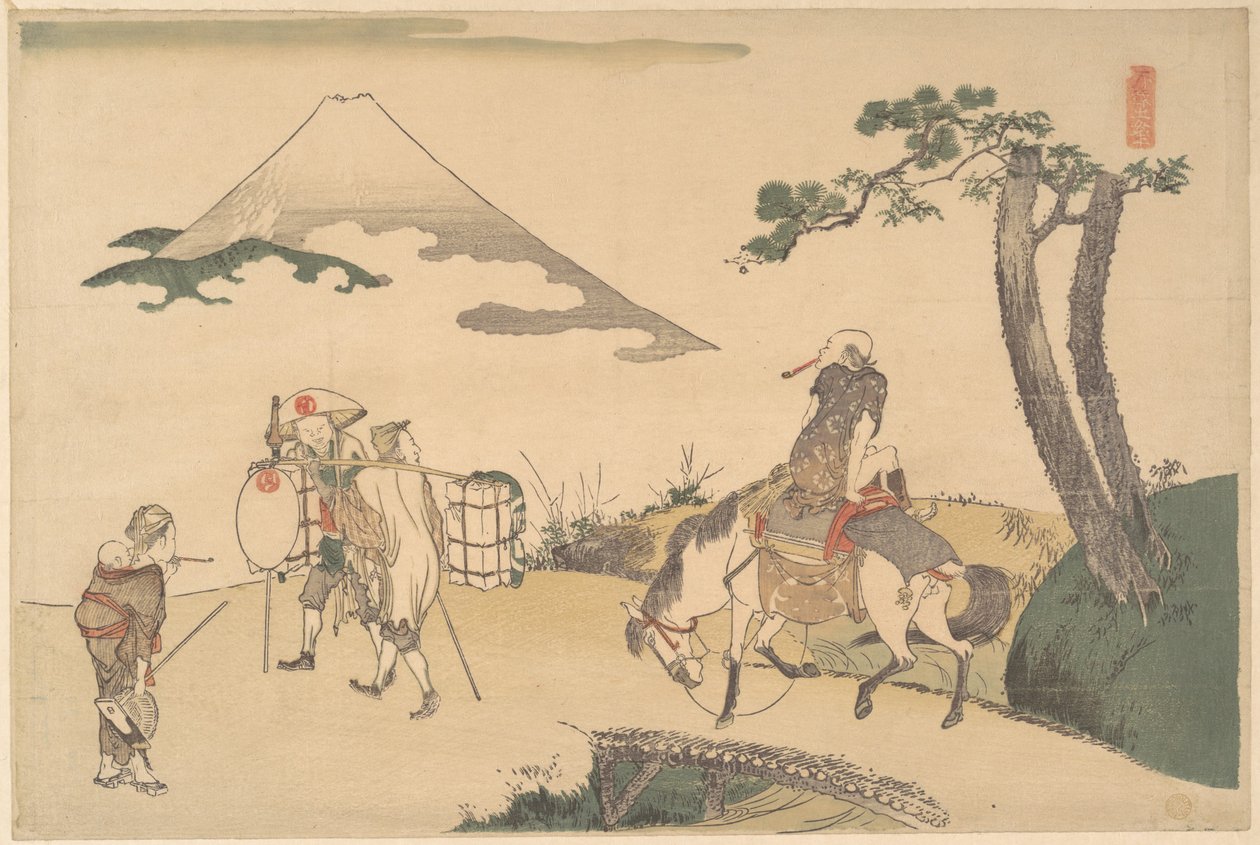 富士山の頂上 作： 北斎勝鹿