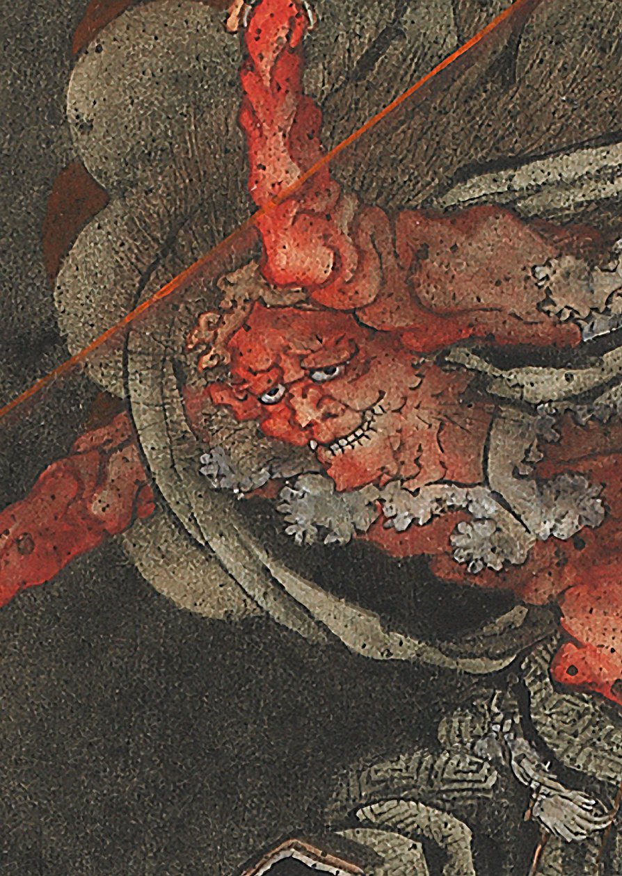 江戸時代・雷神 作： 北斎勝鹿