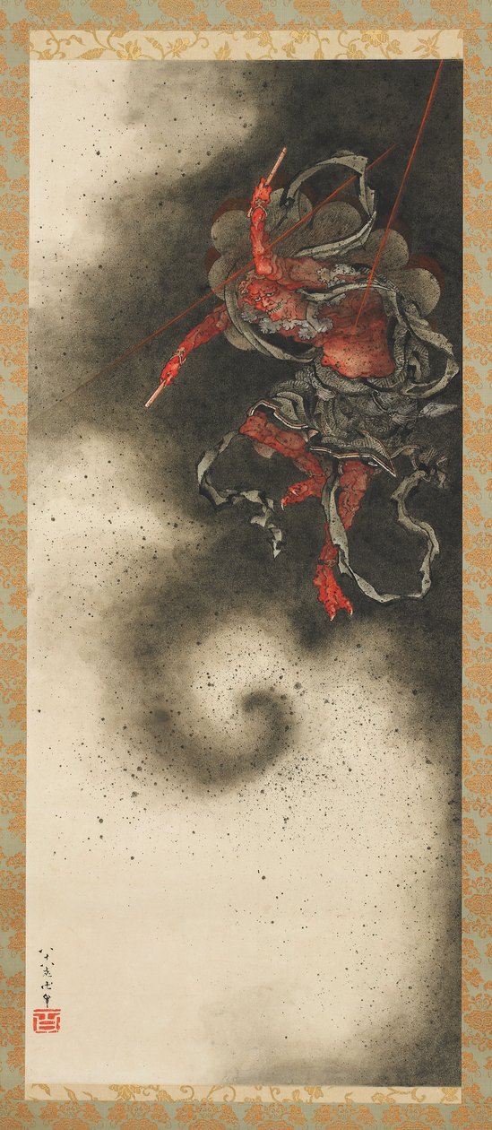 江戸時代・雷神 作： 北斎勝鹿