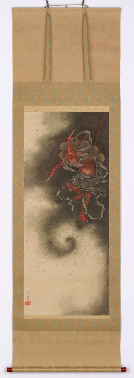 雷神、1847年。 作： 北斎勝鹿