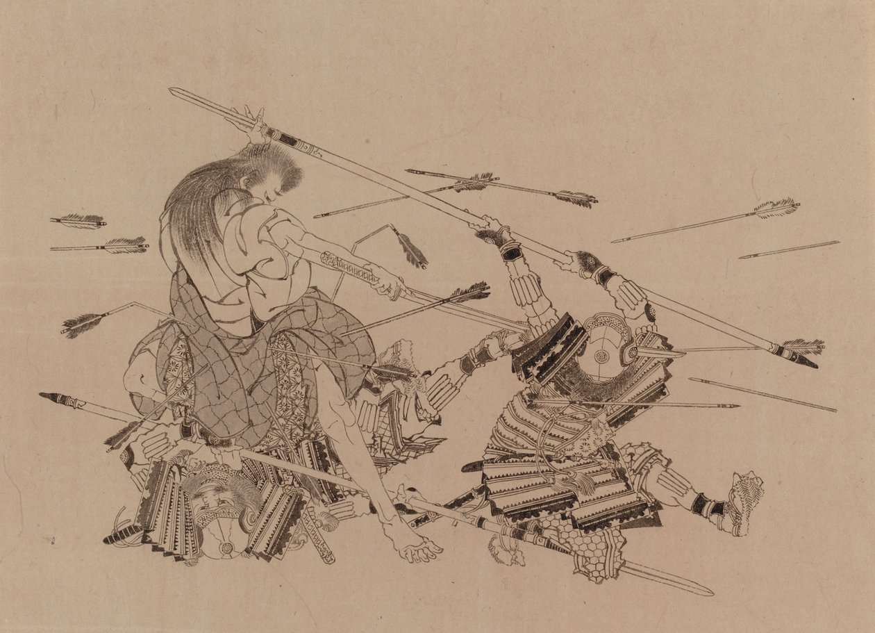 無題 作： 北斎勝鹿