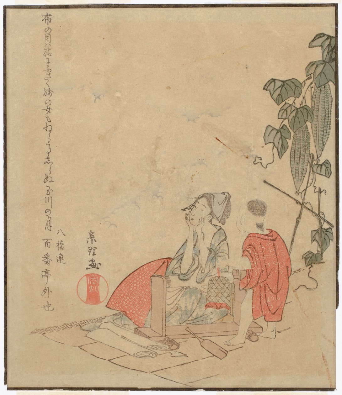 無題 作： 北斎勝鹿