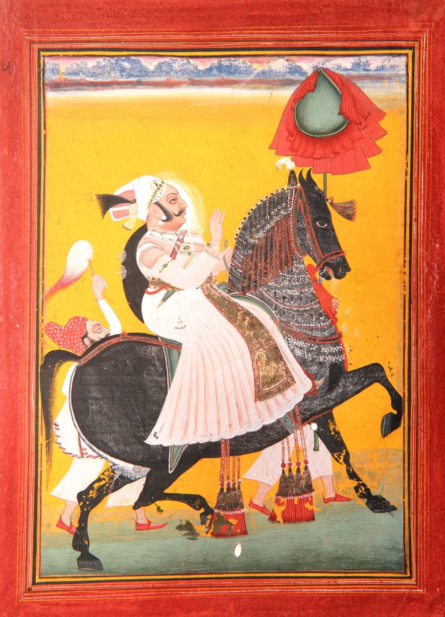 Rawat Ragho Das、1778年（紙に不透明なトイレと金） 作： カバラ