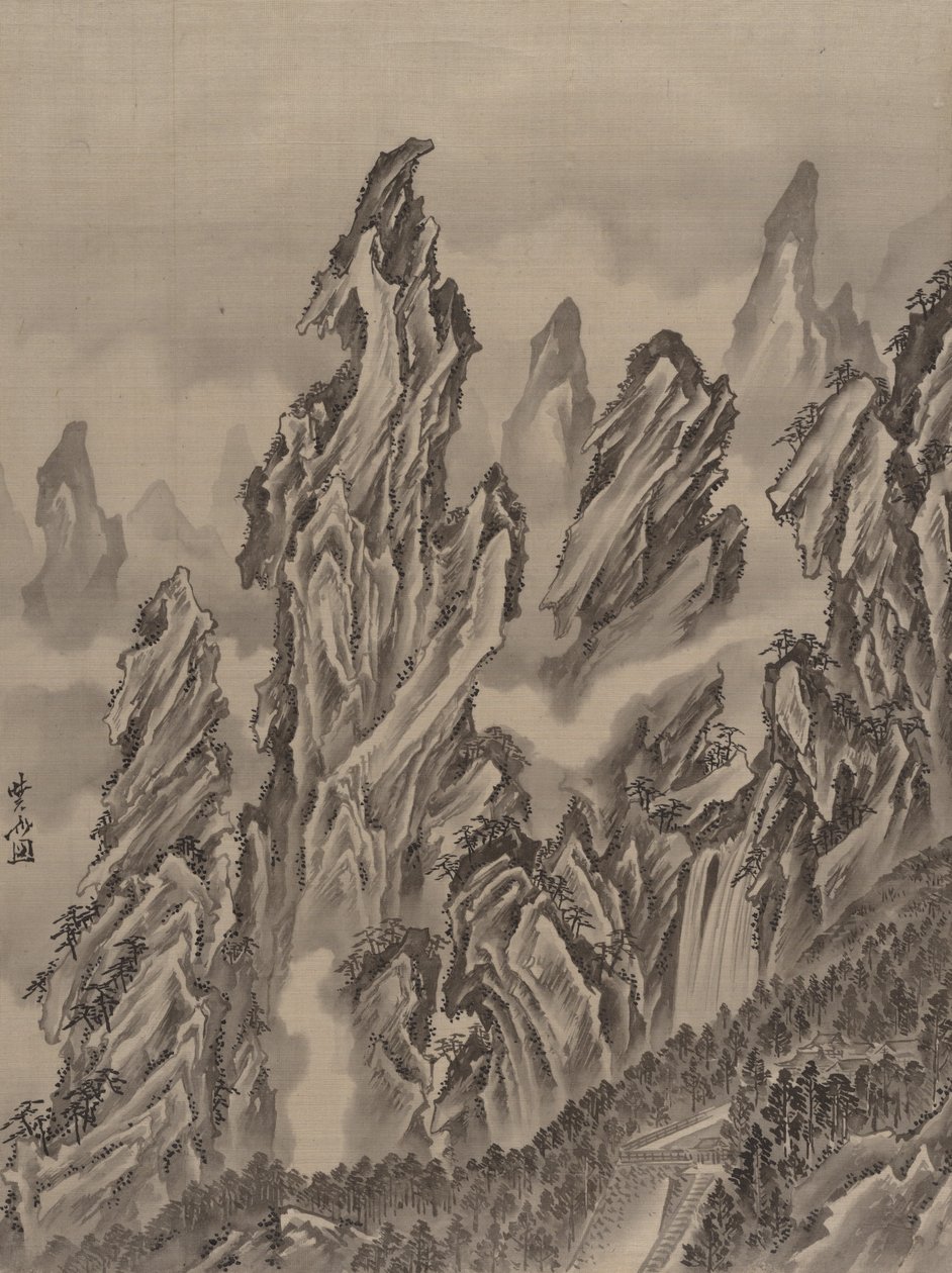 ロッキーの風景、ca。 1887。 作： 川鍋K菜