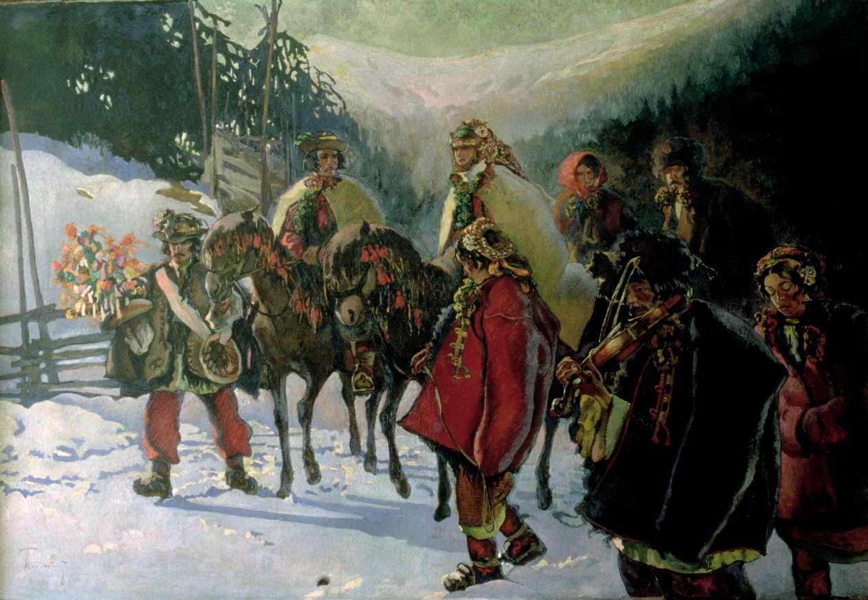 Hucul Wedding、1909 作： カジミエシュシチュルスキ