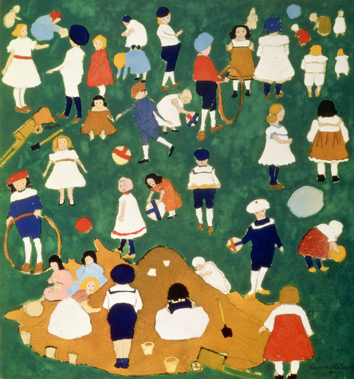 子供、1908 作： カジミール・セヴェリノヴィチ・マレーヴィチ