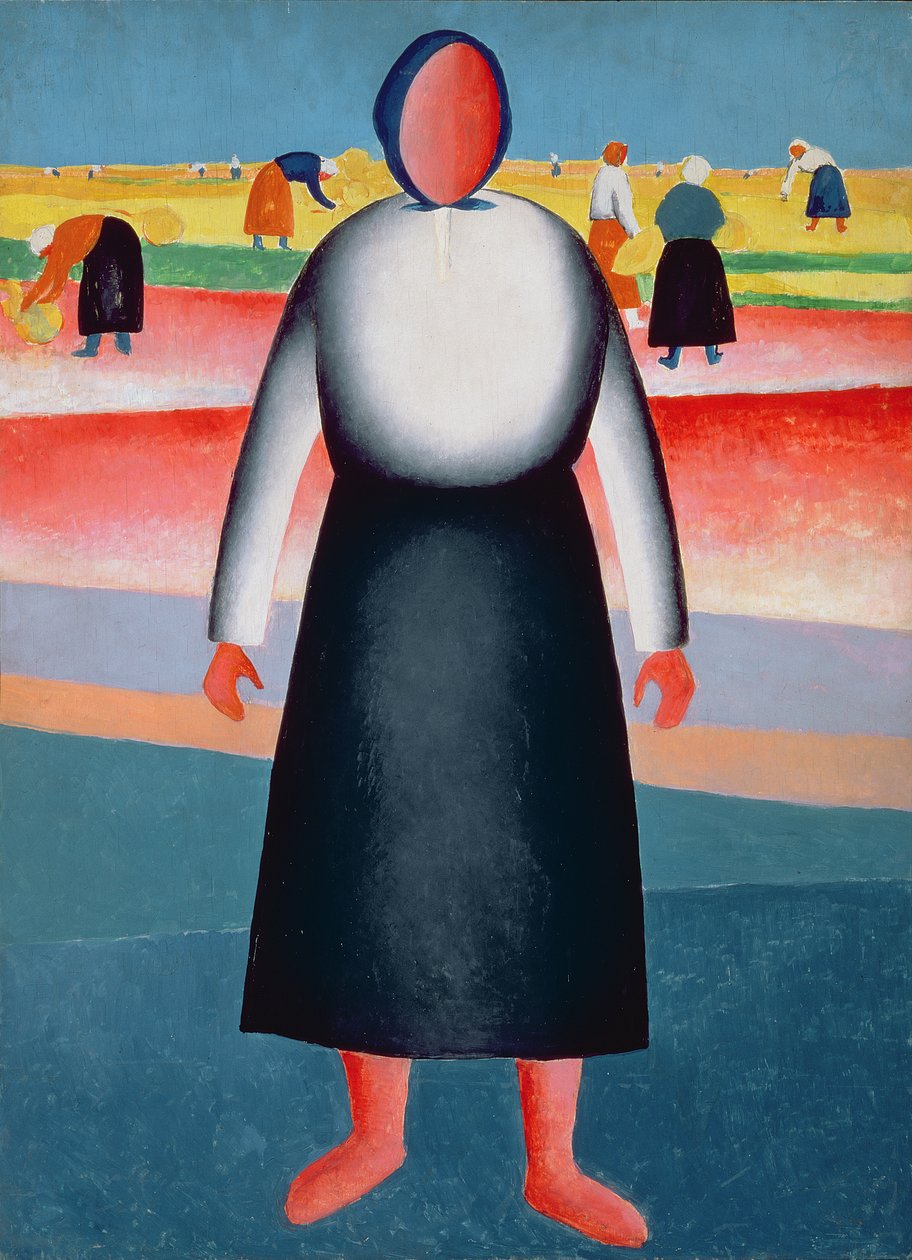 収穫、絵画の研究、1928-32 作： カジミール・セヴェリノヴィチ・マレーヴィチ