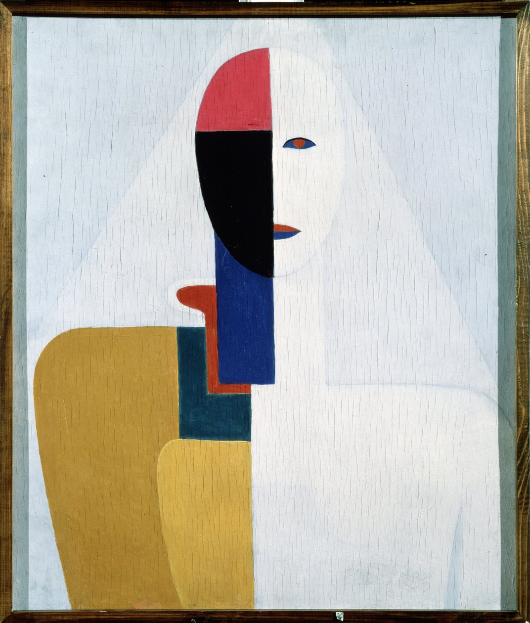 Torso de femme (女性のトルソ)。 Kasimir Severinovich Malevich (Malevich, Malevic) (1878-1935) による絵画、木に油彩。 ロシア美術、20世紀、前衛、シュプレマティズム、構成主義。 国立ロシア美術館、サンクトペテルブルク。 作： カジミール・セヴェリノヴィチ・マレーヴィチ