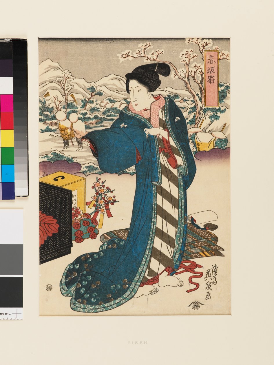 赤坂駅 作： 渓斎（1790-1848） 鉄
